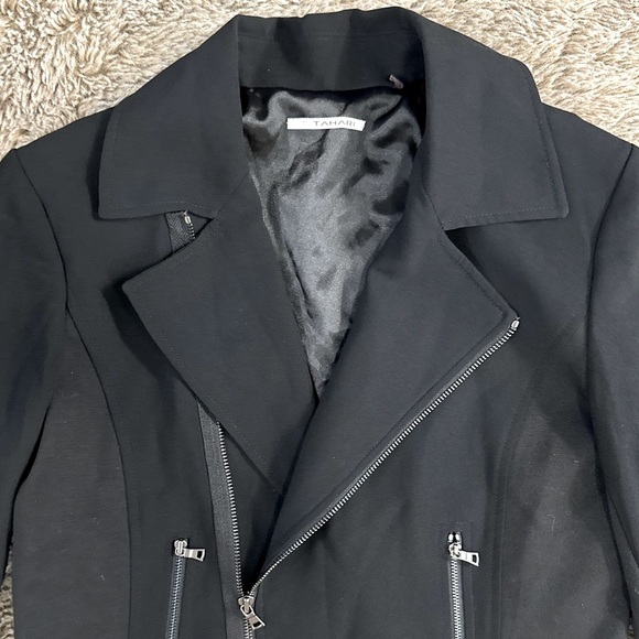 Tahari Zipper Blazer Jacket - Picture 3 of 7